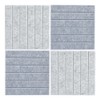 Zeller 11579 Pinboard Set of 4 Felt Light Grey/Grey Approx.