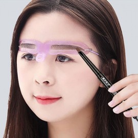 Straight Eyebrow Shaping Guide Set 8 Types 5ea