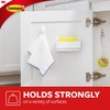 Command Medium Spring Clip, White, 1-Clip, 2-Strips, Organize Damage-Free