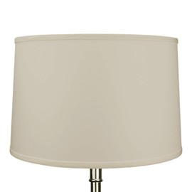 FenchelShades.com 16" Top Diameter x 17" Bottom Diameter x 11" Height Fabric Drum Lampshade Spider Attachment (Ivory)