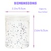 20 Pack 4oz Empty Clear Slime Containers,Round Plastic Cosmetic Jars