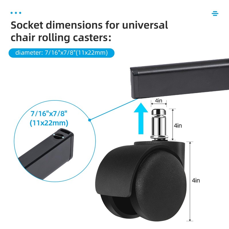 XSZD Criss Cross Home Office Swivel Chair Base – Durable,