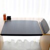 VIP boss leather metal desk pad 4-piece set tray black