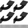 Handrail Brackets, 4 Pcs Heavy Duty Hand Rail Brackets, Black