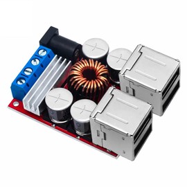 8V-35V 5V 8A DC-DC Vehicle Charging Board Power Supply Depressurization Module 4 Port USB Output Mobile Charger