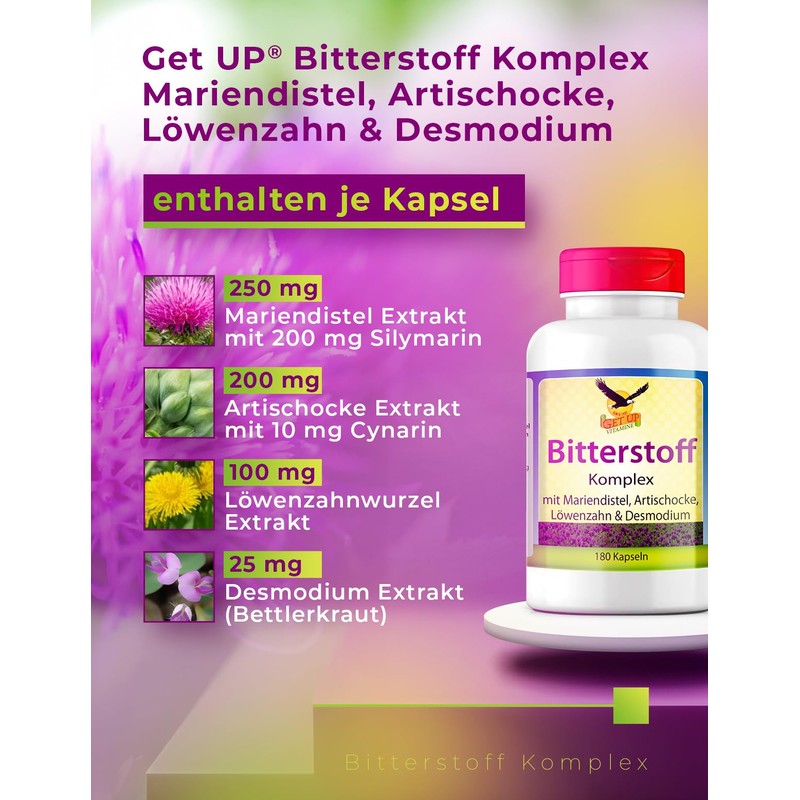Get UP® Bitter Substance Complex with Milk Thistle, Artichoke, Dandelion