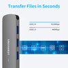 MEANHIGH Hub USB de 4 Puertos para portátil USB 3.0,