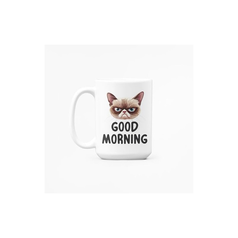Grumpy Cat Good Morning | Novelty Funny Mugs Unique Gift