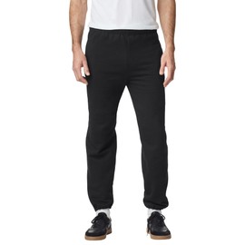 Gildan Men's Fleece Elastic Bottom Sweatpants with Pockets, Style G18100, Black, Small