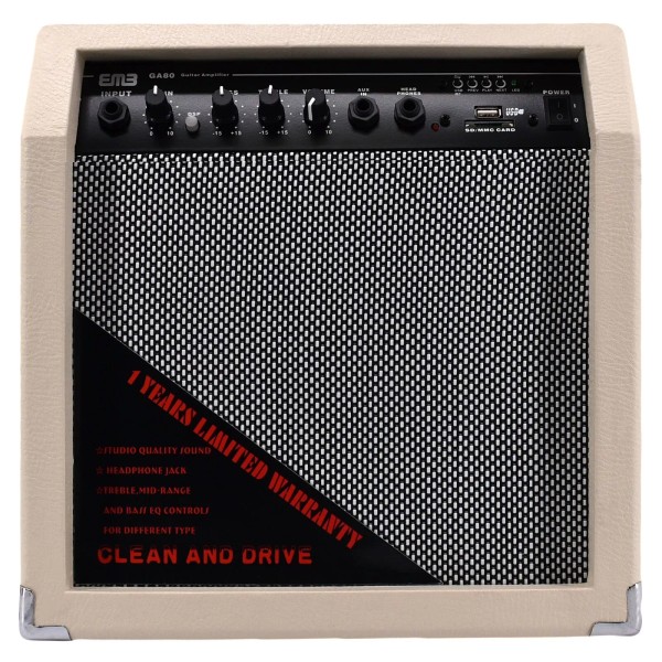 EMB 350 Watts Bluetooth Guitar Amplifier Speaker Powerful Cabinet SD