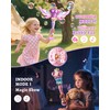 Uregoio 2 Pack Princess Bubble Wands Machine for Girls with
