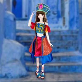 Yeloli Princess Toy,Princess Fashion Doll,Cute Dolls, 22.4 Inches, 18 Movable Joints, Long-haired,Great Gift for Kids 3+,Headdress and Clothing Accessories, Sparkling, Inspired Fairy