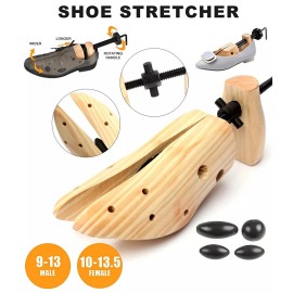 Unbranded Wooden Adjustable Shoe Stretcher Expander Boot Shoes Woman  10-13.5 , Man 8.5-12