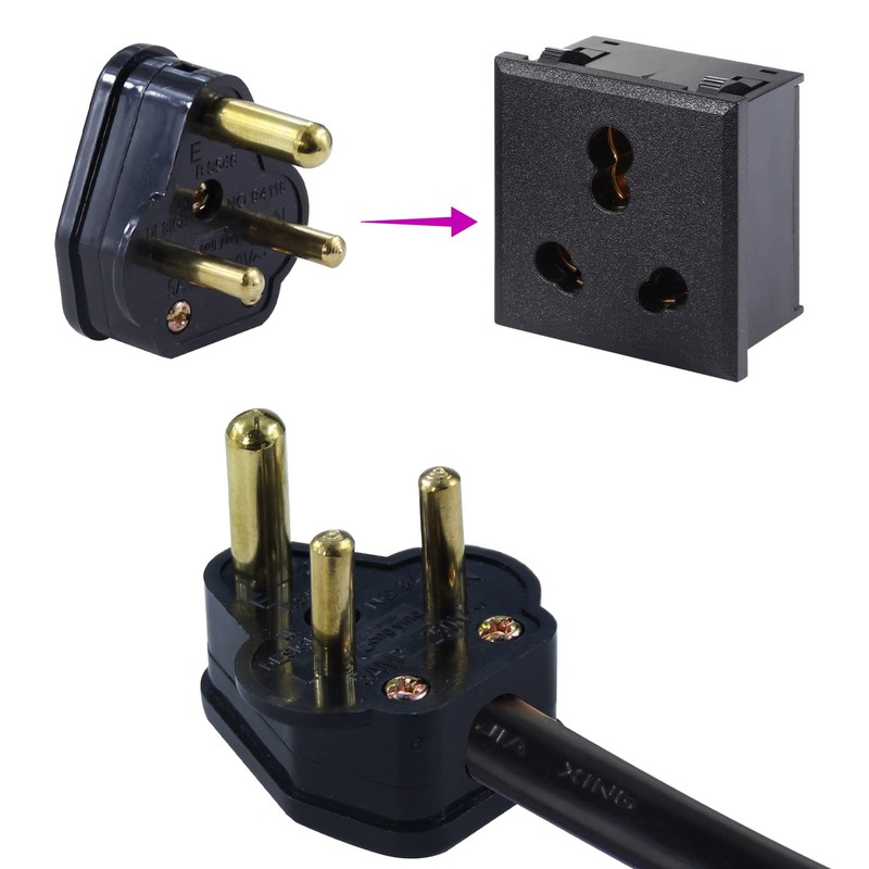 5 Amp Round Pin Plugs Mains Plug 3 Pin Lighting