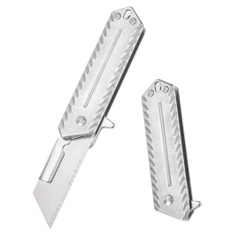 Outdoor Carbon Steel Hunting Knife Replaceable Blades Utility Knives 420j2 Handle Camping Folding Pocket Knifecolor: MG-05, blade length: 49mm, blade width: 19mm, type: Pocket Knife