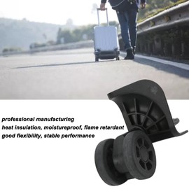 Alomejor Suitcase Wheel Plastic Swivel Luggage Suitcase Caster Wheels with 11 Screws for Repair Replacement