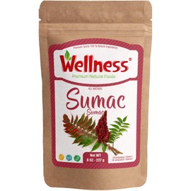 Sumac Spices 8 oz-227 g, no GMO, no Irradiation | Spice Seasoning | Turkish Sumak | Resealable Bulk Bag