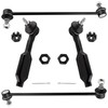 WEDOAUTO 4Pcs Front Outer Tie Rod Ends End + Sway
