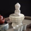 YUYAKESHI Round, Lotus Shape for Buddha Statues, Coco Palm Fruit
