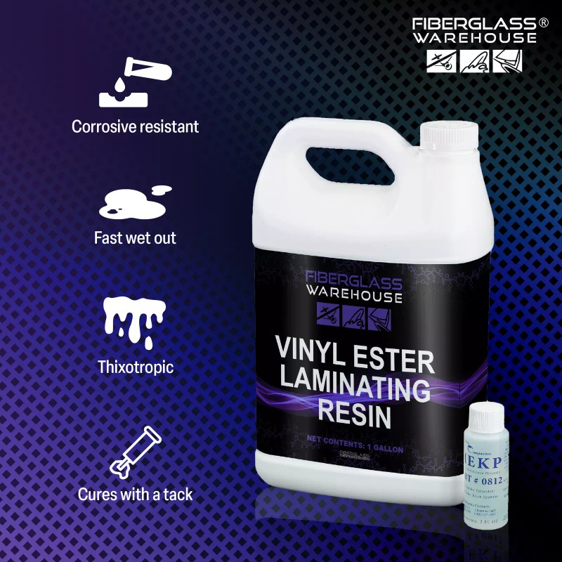 fiberglass warehouse Vinyl Ester Resin- 1 Gallon w/Catalyst