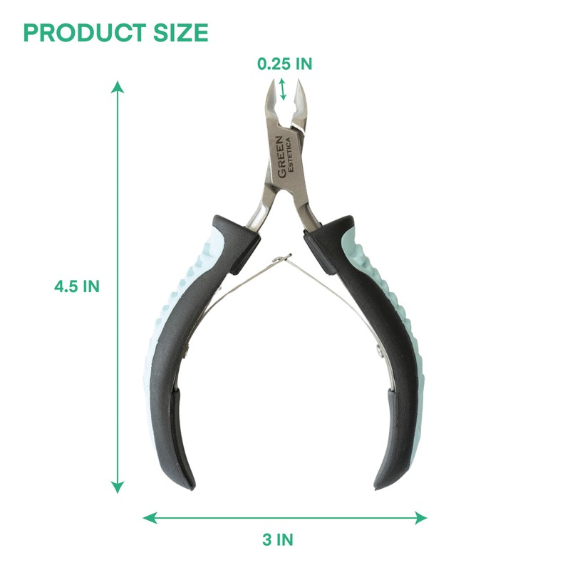 Cuticle Trimmer with Non-Slip Grip Handle Professional Stainless Steel Cuticle