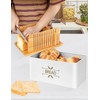 Candco 3 in 1 Bread Box with Bamboo Bread Slicer,