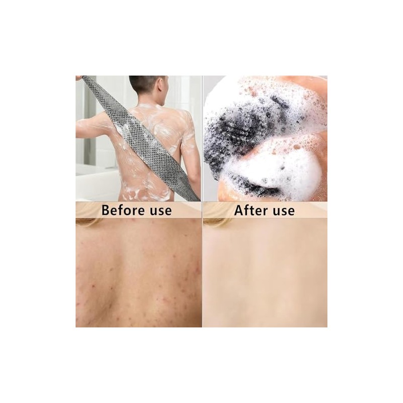 Juego Exfoliante Espalda Japonés Toalla Ducha Exfoliantes Paño Extra Largo