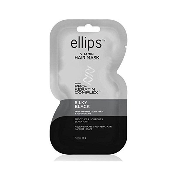 Ellips Ellips Hair Mask (Pro Keratin) - Silky Black, 18