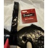Deceptions Black Heart Shaped Skull & Crossbones Purse Wristlet, Textured,