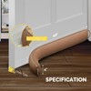 fowong Weighted Under Door Noise Stopper 48 Inch, Extra Long