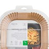 Core Kitchen Natural Brown 7.9 Inch Square Air Fryer Liners,