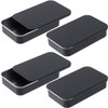 OIIKI 4 PCS Dental Floss Portable Case, Metal Sliding Dental
