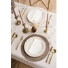 Ling's moment 15" Woven Placemats Round Table Mats for Rustic