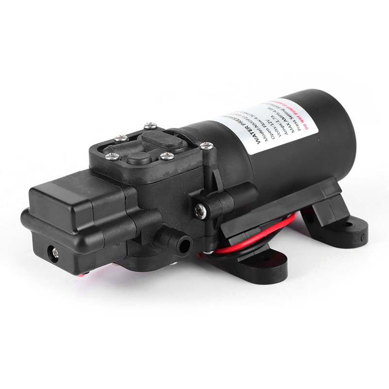 12V DC 1.2GPM 35PSI Diaphragm Pump High Pressure Self Priming
