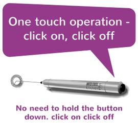 DELUXE STAINLESS STEEL MILK FROTHER - Best One Touch Handheld Milk Frother - Coffee Latte & Cappuccino - Perfect Creamy Milk In Seconds - Portable For Easy Travel Use - All Stainless Steel Construction - FULL Peace Of Mind Guarantee