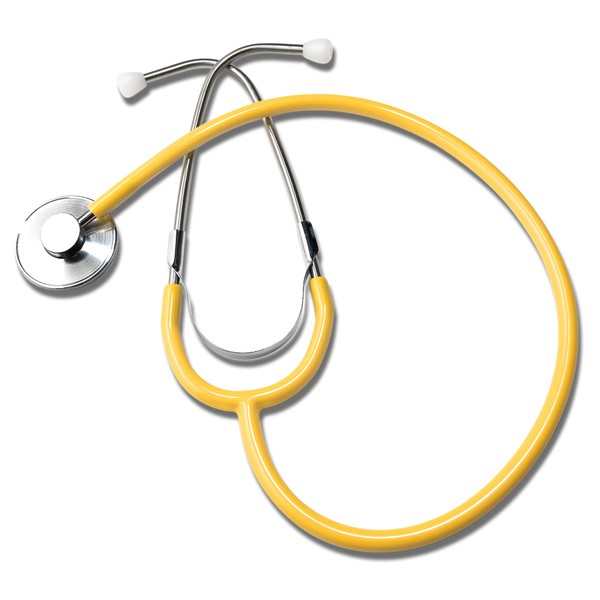 Labtron Lightweight Stethoscope, Yellow, 300DLX-Y