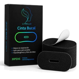 LIVELLO Cinta Bucal para Dormir, 30 Piezas                                                                                                            