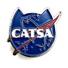CATSA Kitty NASA Cute Metal Enamel Pin Badge