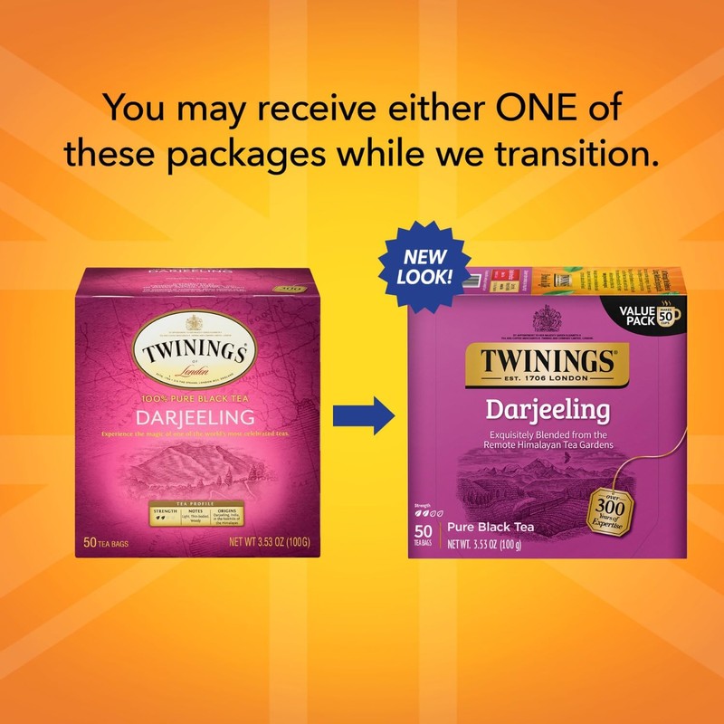 Twinings Darjeeling Tea - A Delicate, Dry Black Tea, Sophisticated