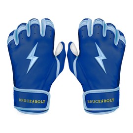 BRUCE BOLT Phillips Series Short Cuff Blue Batting Glove - Blue XXLarge