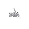 NKlaus Solid Biker 925 Sterling Silver Motorcycle Chain Pendant Men's