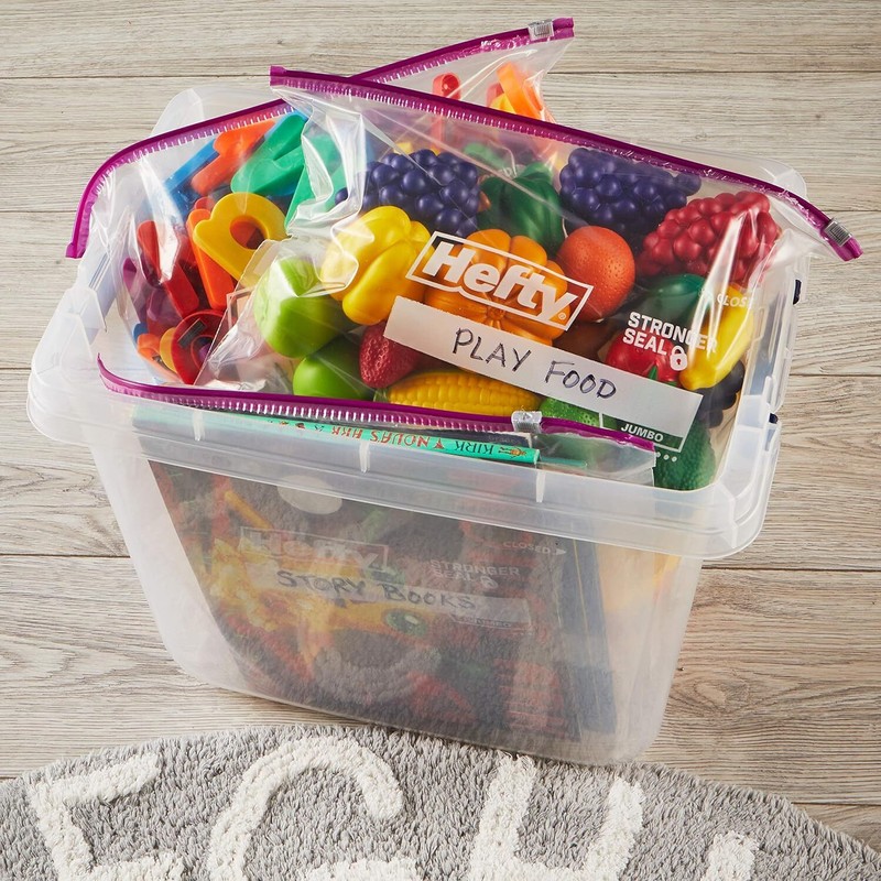 Technology Broker Hefty Slider Freezer Jumbo Storage Bag Hefty Slider