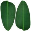 Large Rubber Banana Leaves, Leaf Placemats, 16 Pcs Artificial Heavyweight