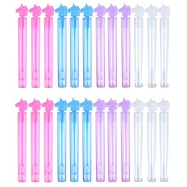 Mini Bubble Wands Assorted Bubbles Blowers for Kids Childrens Birthday Party Bag Toys Favours (Unicorns, 12, Bubble Tubes)