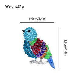 FAIRYGATE Brooches for Women UK Bird Themed Brooch Pin Clip in Vintage Style Lapel Pins Dress Suit Accessories Boutonniere Ideas Gift for Men Lady Girl B2033