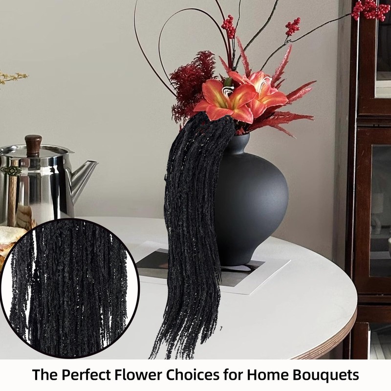 Jtoder 5Pcs Dried Amaranthus Hanging Flowers, Natural Preserved Flower for