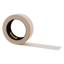 Brixwell 2 Rolls - Pro Grade General Purpose Masking Tan Tape 1 1/2 Inch x 45 Yard Made in the USA
