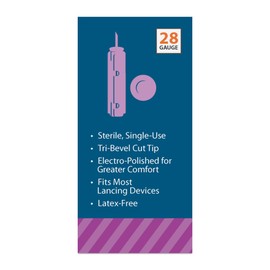 EasyTouch Twist Lancets - 28 G, (100 per Box)