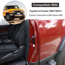 Car Door Lock Cover Compatible with Toyota FJ Cruiser 2007-2021 Car Side Door Lock Cover Door Guard Lock Car Door Lock Protector Car Door Latches Cover Door Lock Decoration Cover Buckle Accessories