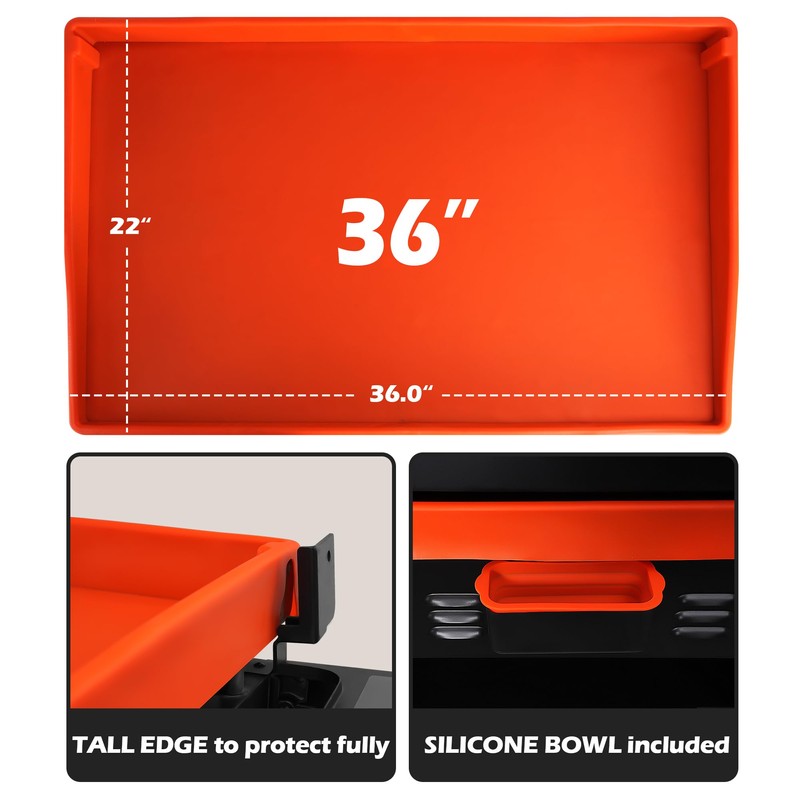 Upgraded Blackstone Griddle Cleaning Kit, with 36 Inch Silicone Griddle